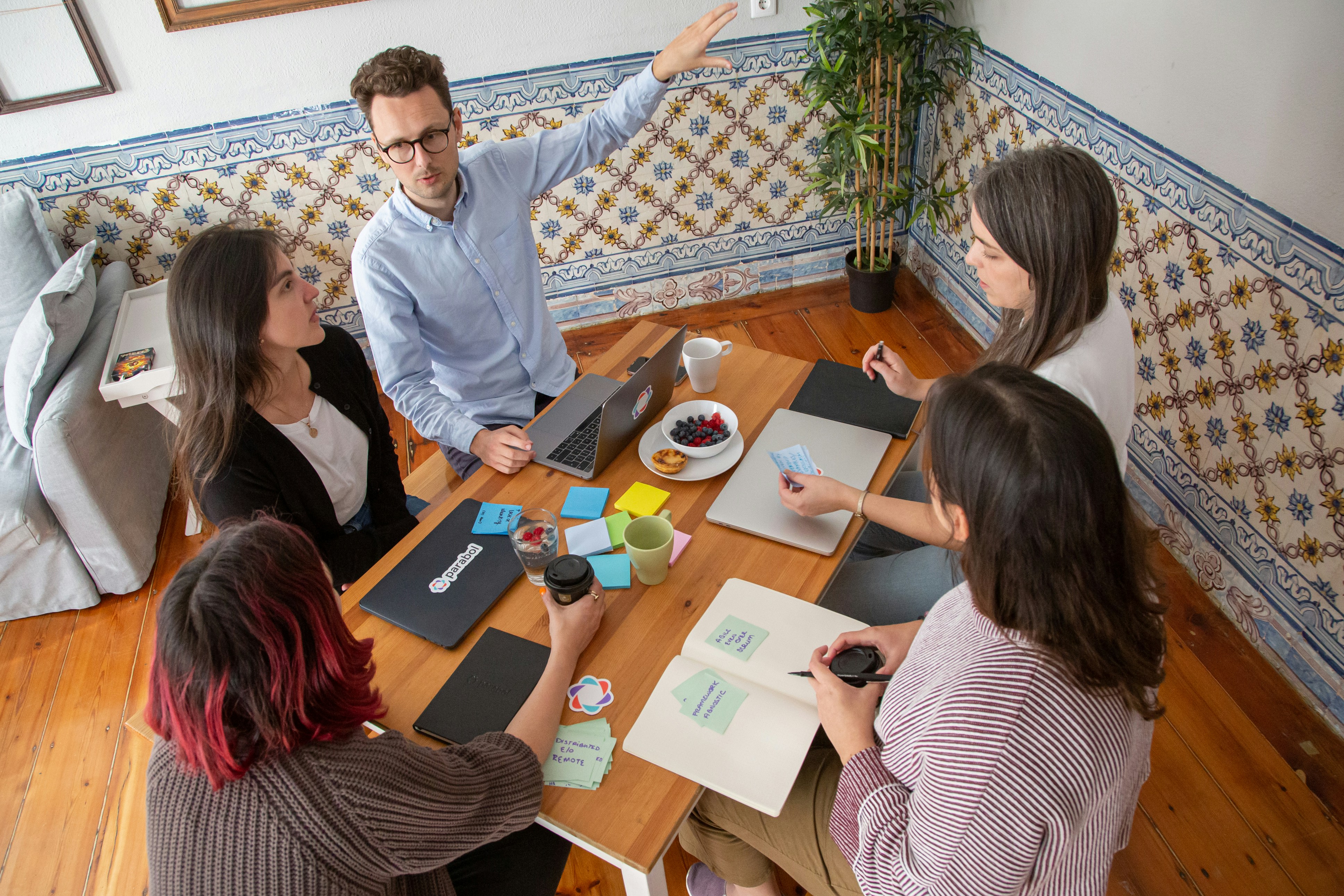 Empresas en crecimiento en sesión de trabajo